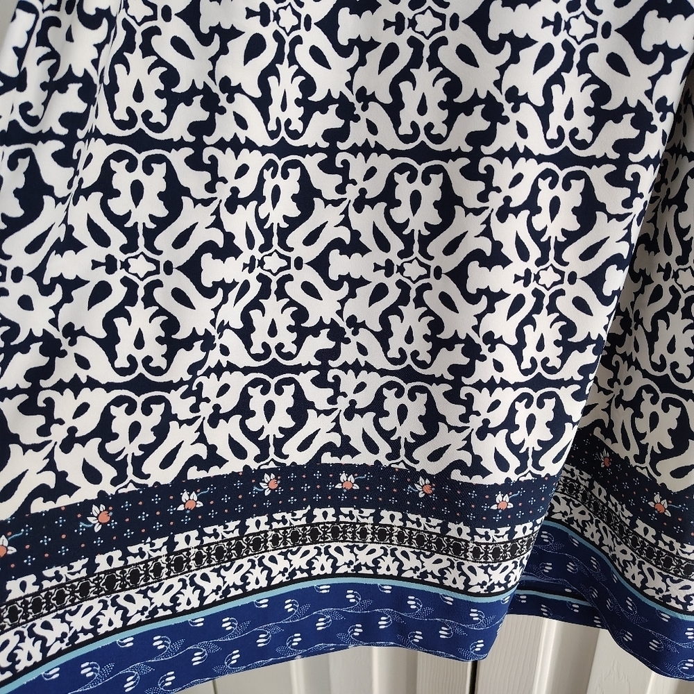 Ann Taylor Loft Floral Mosaic Shirt dress SP - Picture 6 of 12